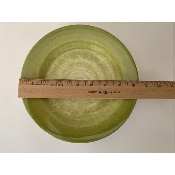 Better Homes and Gardens Melamine Round Salad Plates Green 8.5" Set of 5 - Picture 12 of 12